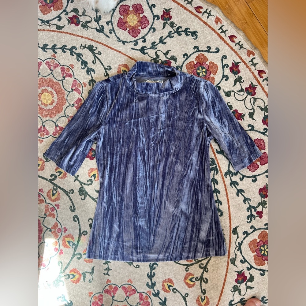 Anthropologie Pilcro Velvet Blouse